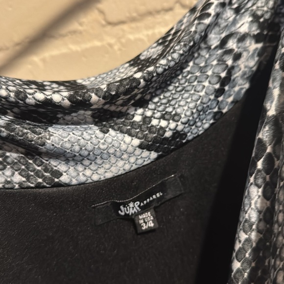 Nordstrom Snakeskin Slip Dress in Black and Gray 3/4 Jump Apparel NEW - Picture 3 of 7